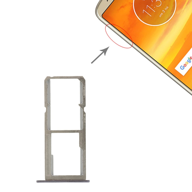 Vassoio scheda SIM + Vassoio scheda SIM + Vassoio scheda micro SD per Motorola Moto E5 Plus, For Moto E5 Plus Vassoio scheda SIM + Vassoio scheda SIM + Vassoio scheda micro SD per Motorola Moto E5 Plus, For Moto E5 Plus